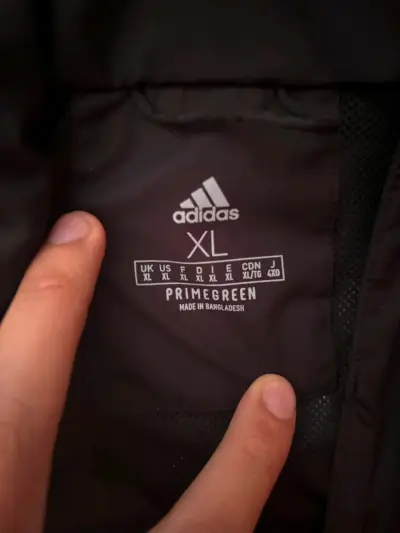 Chaqueta Impermeable Negra Adidas Terrex XL - miniatura 1