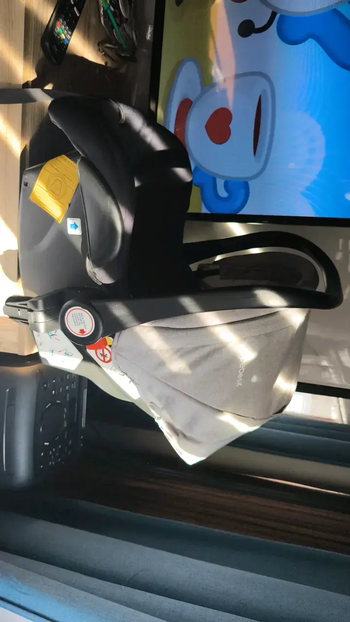 Silla de Auto Bebesit Negra con Capota - 5