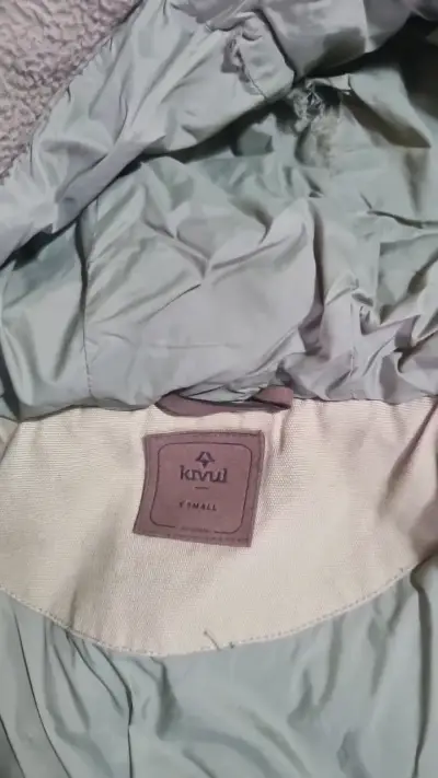 Chaqueta de lana con capucha Kivul verde - miniatura 3