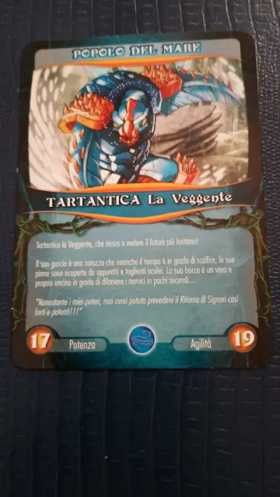 Carta de juego Gormiti Tartantica La Veggente - miniatura 1