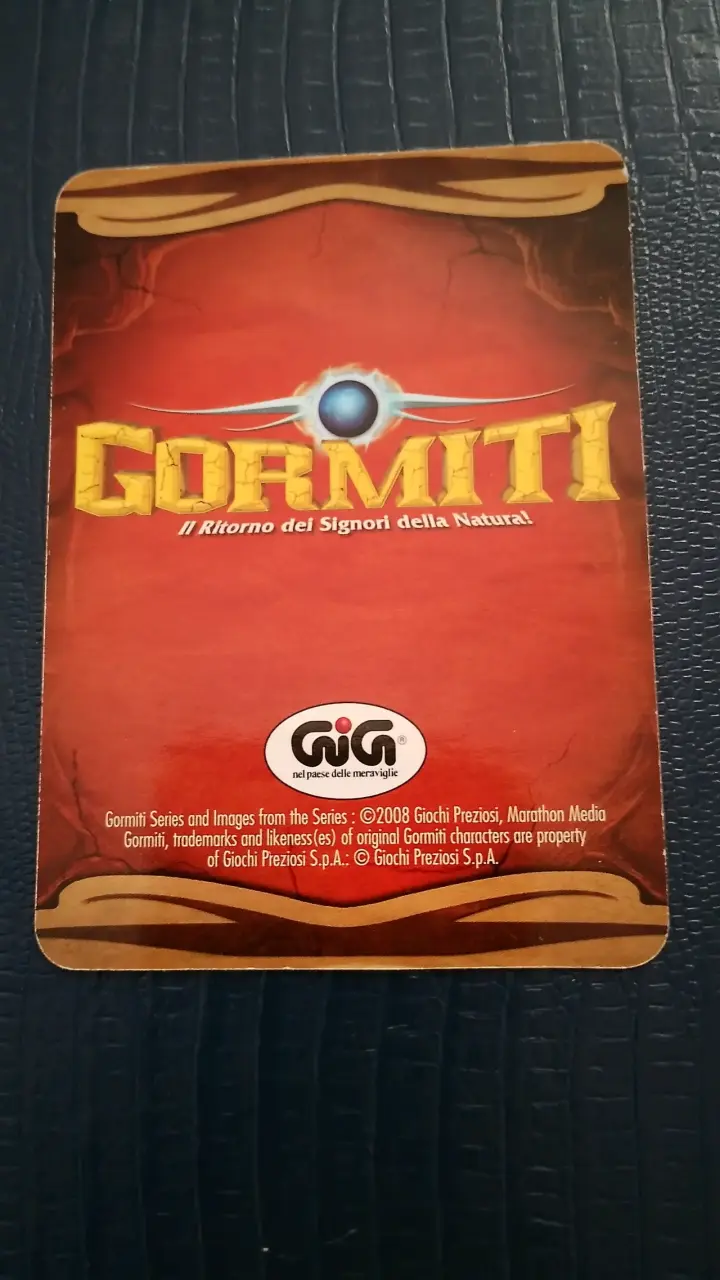 Carta de juego Gormiti Tartantica La Veggente - 2