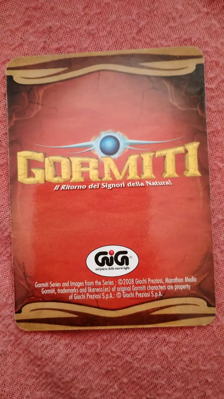 Carta coleccionable Gormiti Cavarex II - 2