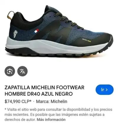 Zapatillas Michelin Footwear  Hombre DR40 Azul Neg - miniatura 3