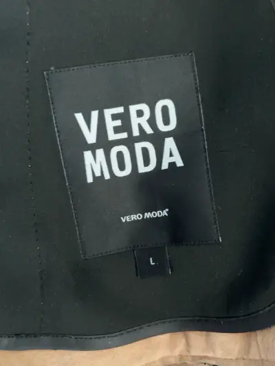 Chaqueta biker de Cuero de Reno Vero Moda beige - miniatura 2