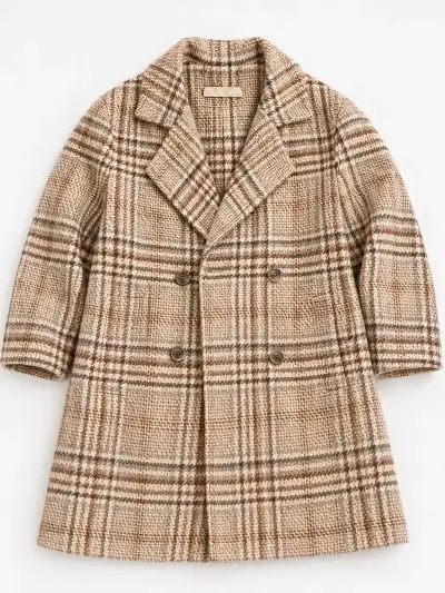 Abrigo de lana a cuadros Vero Moda Classic - miniatura 1