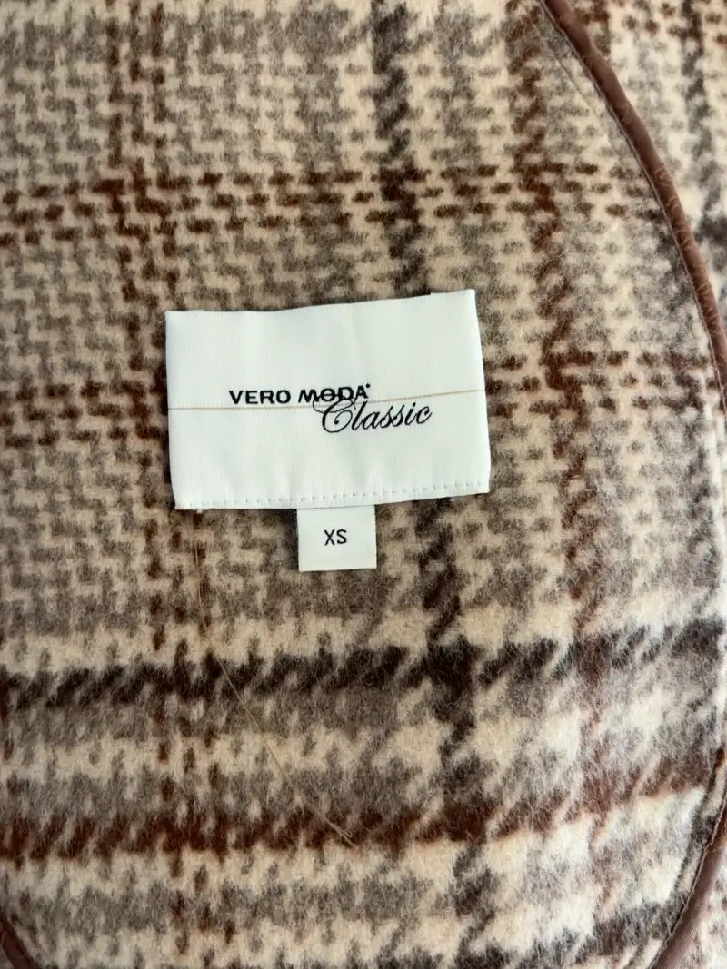 Abrigo de lana a cuadros Vero Moda Classic - 2