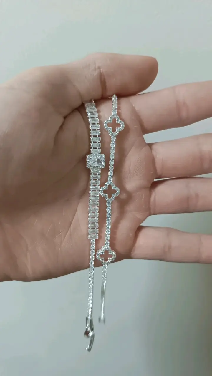 Pulseras de plata con diseño elegante - 3