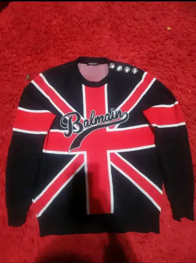 Suéter Balmain con diseño bandera británica - miniatura 1