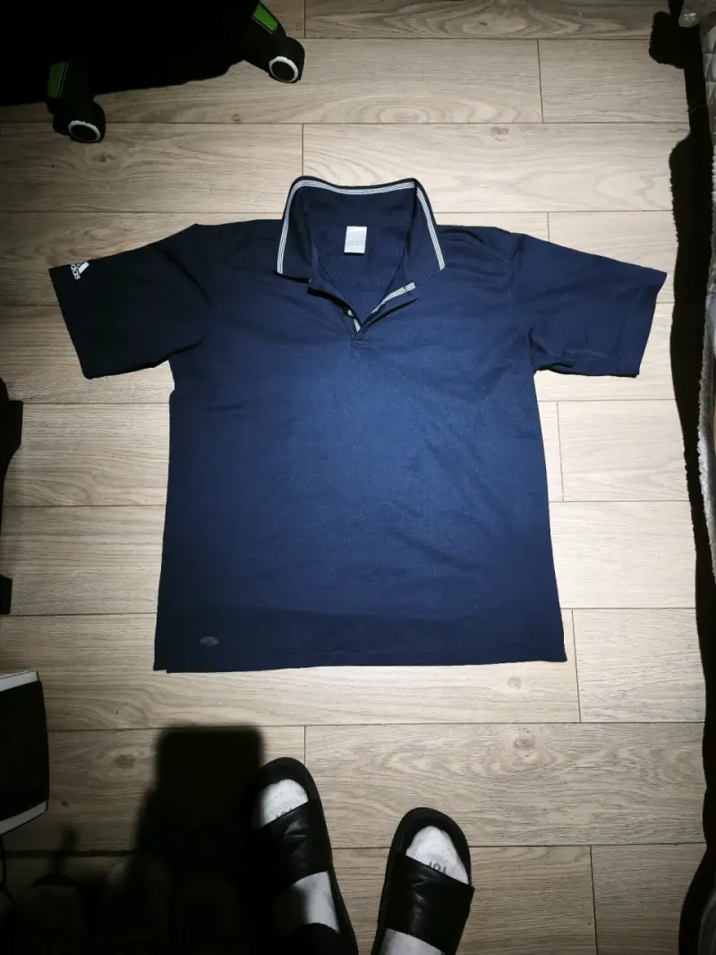 Polera deportiva azul Adidas para hombre - 1