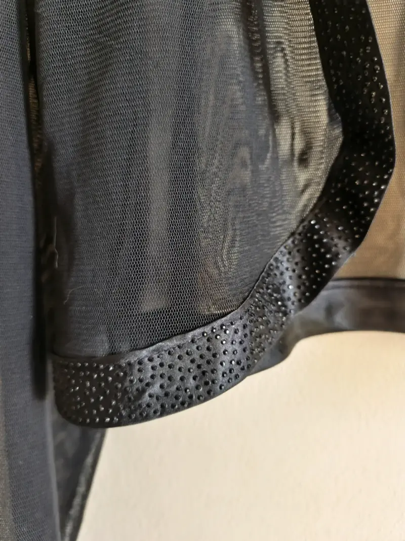 Chaqueta de malla negra Umbrella Chic talla L - 4