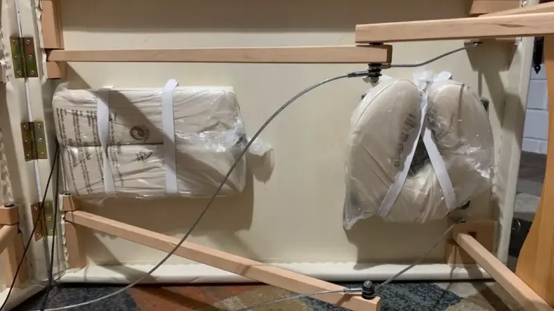 Camilla de Masaje Plegable Portátil Beige - 5
