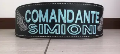 Cinturón de levantamiento de pesas Comandante Simioni - miniatura 1