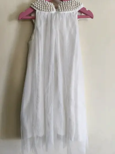 Vestido blanco niña con perlas Limónada talla - miniatura 3