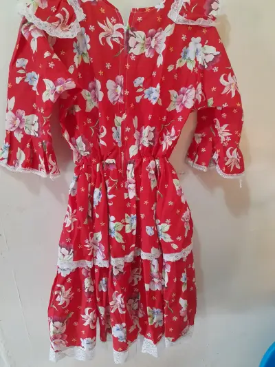 Vestido huasa china, talla 10 - miniatura 2
