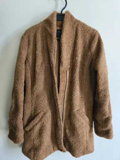 Chaqueta de felpa marrón Love 21 talla S - miniatura 1
