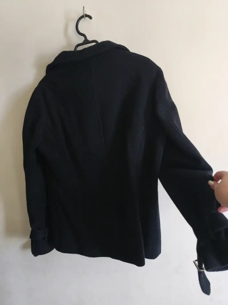 Abrigo negro mujer marca Aziz talla M - 5