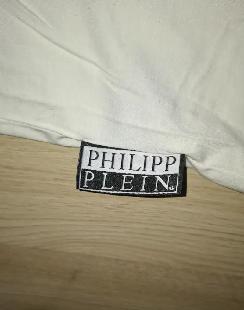 Polera Philipp Plein Blanca con Diseño de Tigre - 4