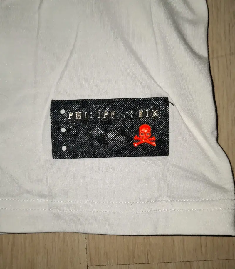 Polera Philipp Plein Blanca con Diseño de Tigre - 5