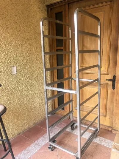 Carro de acero inoxidable con ruedas para panadería - miniatura 1