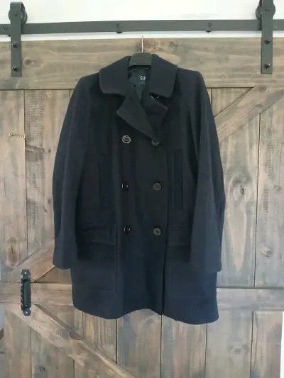 Abrigo negro de lana GAP para hombre - miniatura 1