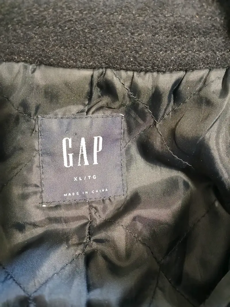 Abrigo negro de lana GAP para hombre - 2