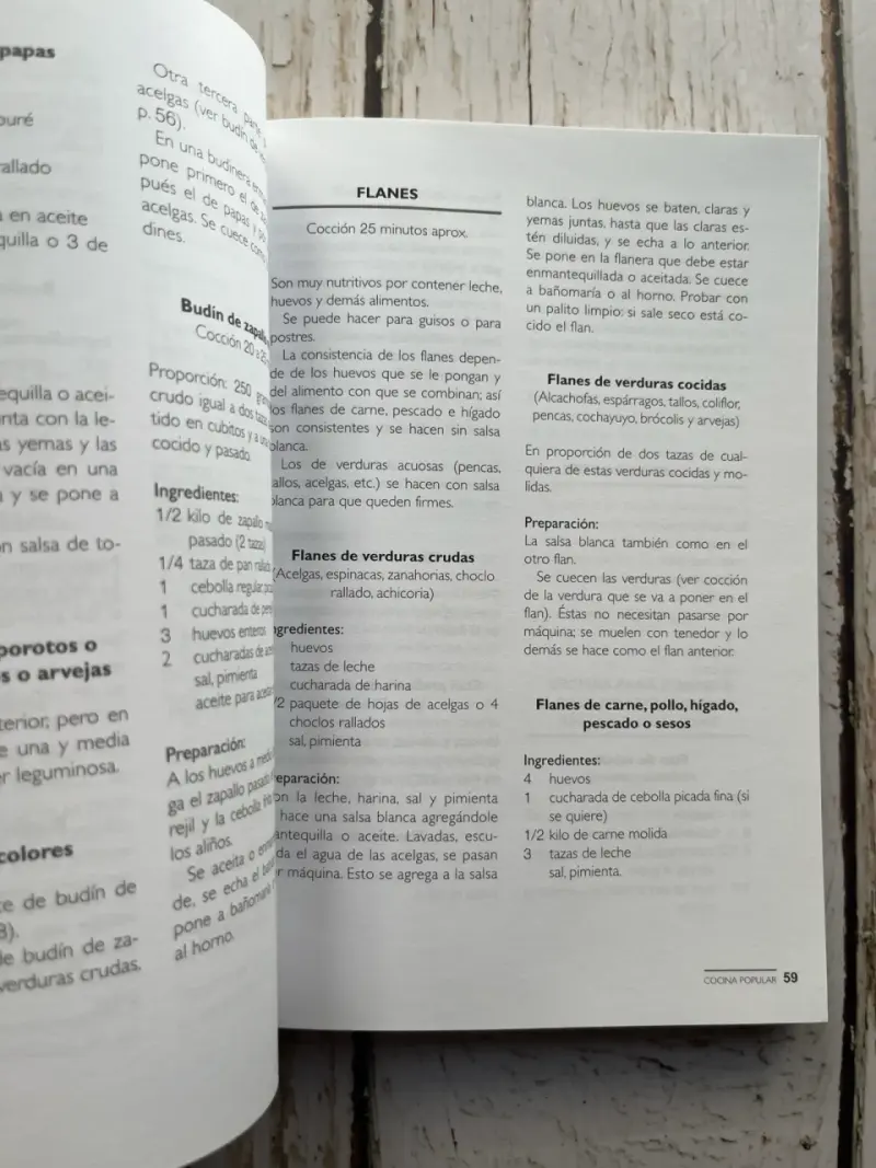 Libro Cocina Popular de Mariana Bravo Walker - 5