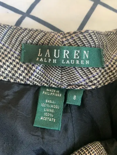 Pantalones de lana a cuadros Lauren Ralph Lauren - miniatura 3
