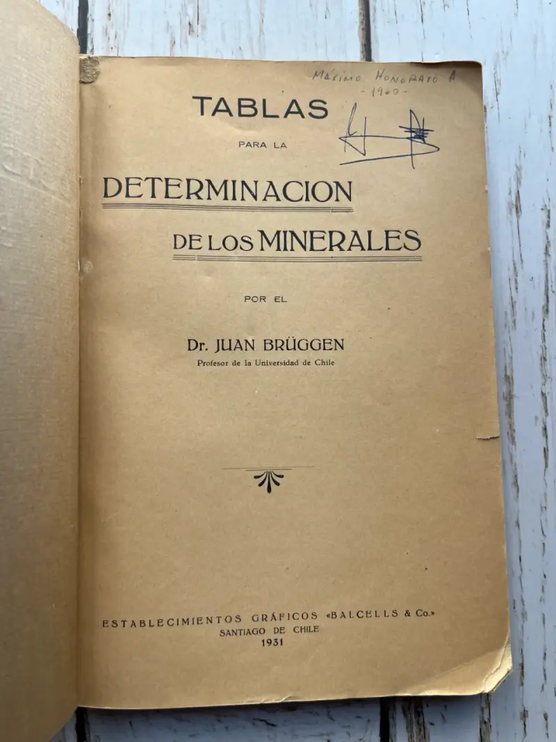 Tablas para la Determinación de los minerales - 3