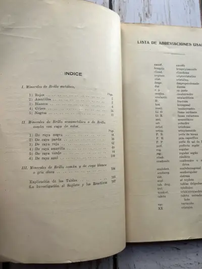 Tablas para la Determinación de los minerales - miniatura 4