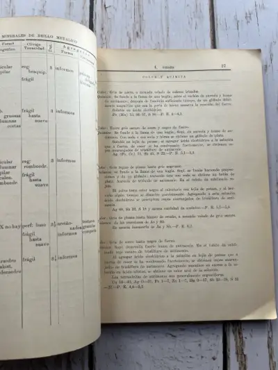 Tablas para la Determinación de los minerales - miniatura 5