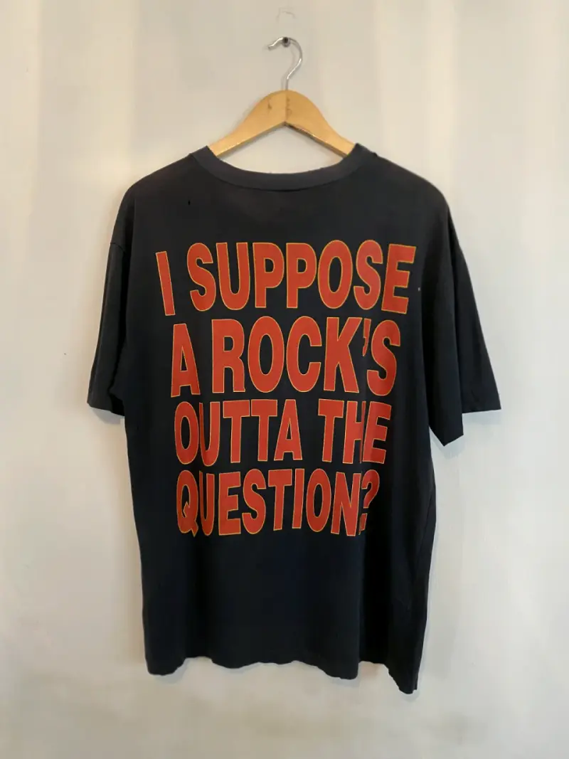 Polera negra Def Leppard 92  con diseño gráfico - 2