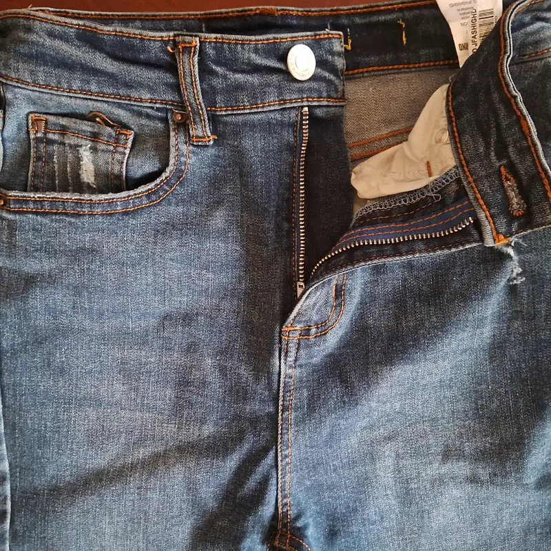 Jeans azul desgastados para mujer Americanino - 3