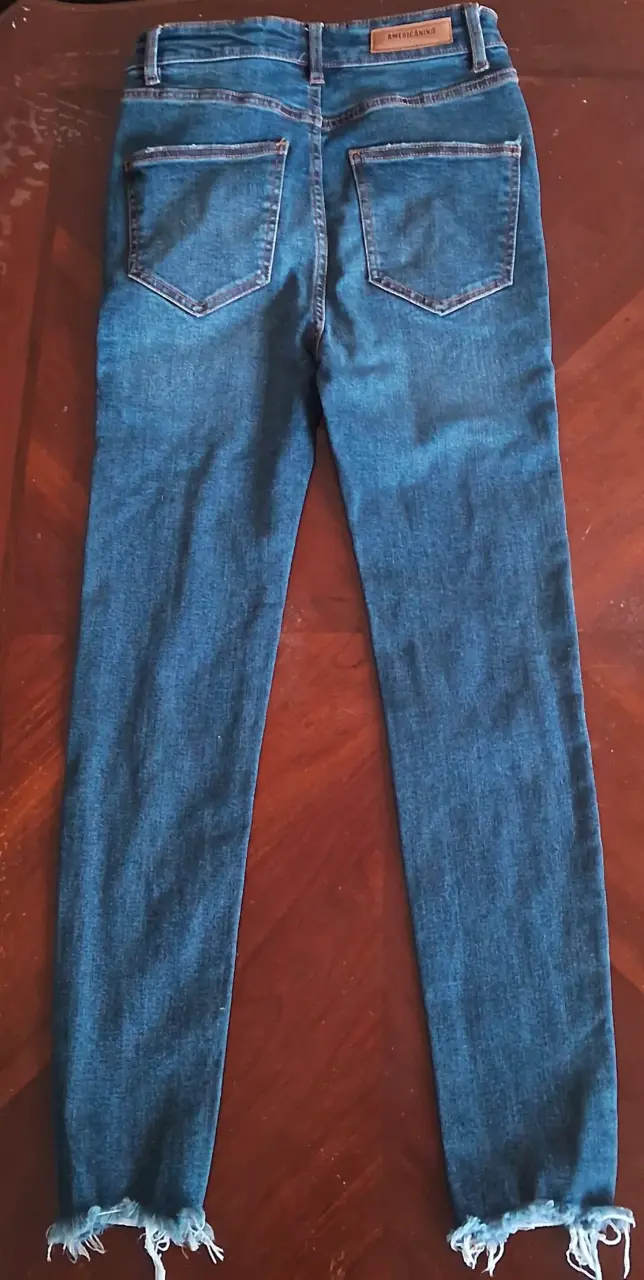 Jeans azul desgastados para mujer Americanino - 4