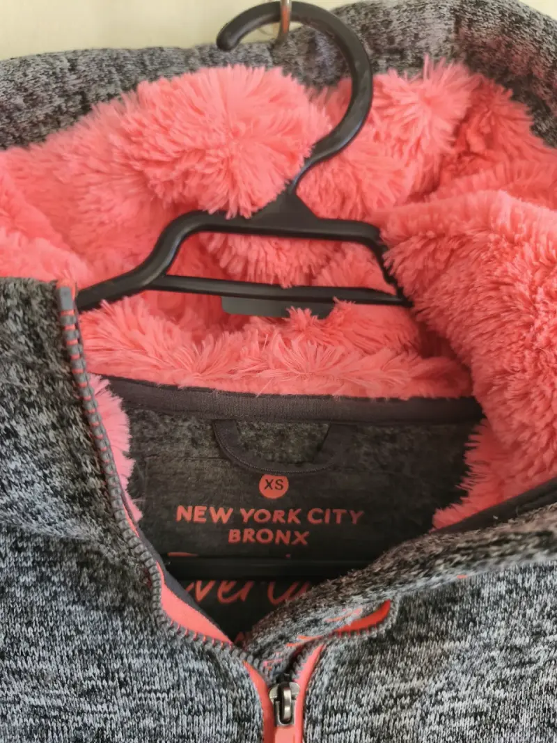 Polerón con capucha Everlast gris rosado Talla XS - 2