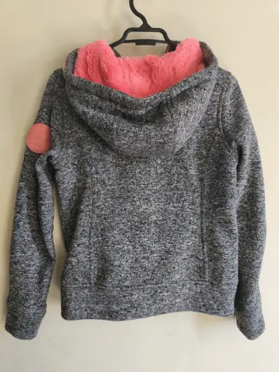 Polerón con capucha Everlast gris rosado Talla XS - miniatura 5