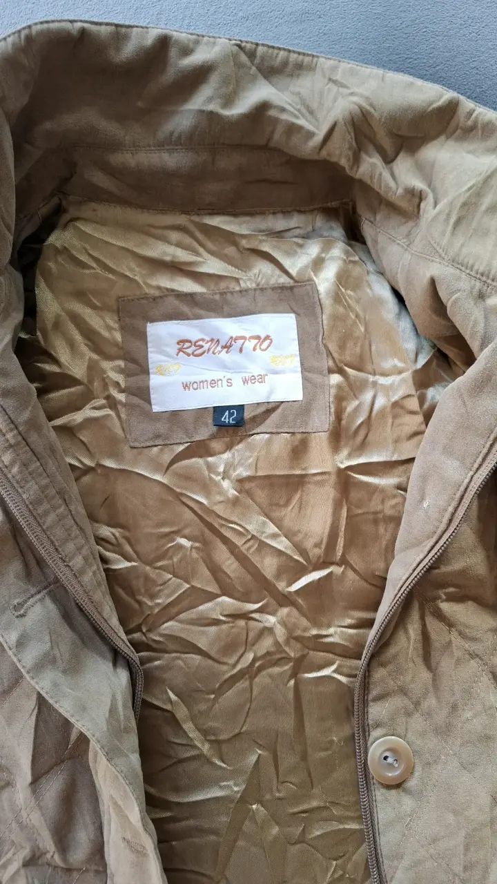 Chaqueta acolchada marrón para mujer - 4