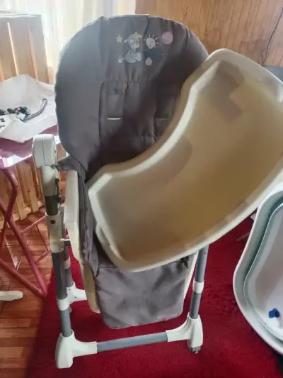 Silla de comer para bebé Bebestar ajustable - miniatura 2