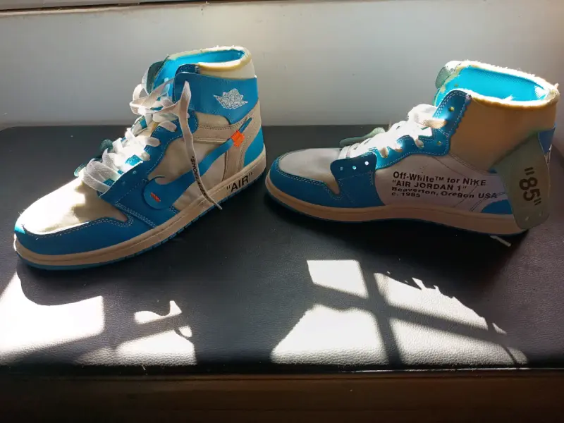 Zapatillas Jordan 1 Retro High Off-White University Blue - 3