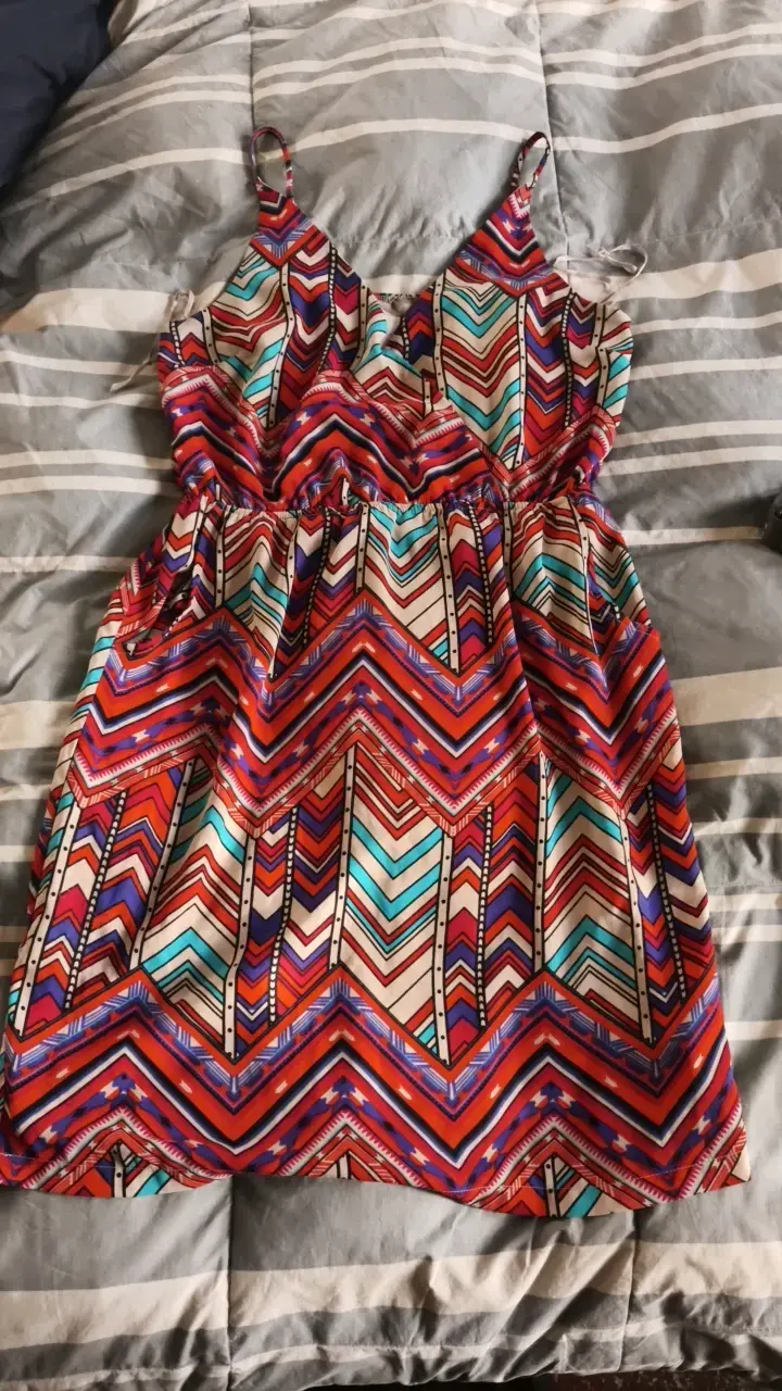 Vestido estampado multicolor Forever 21 - 1