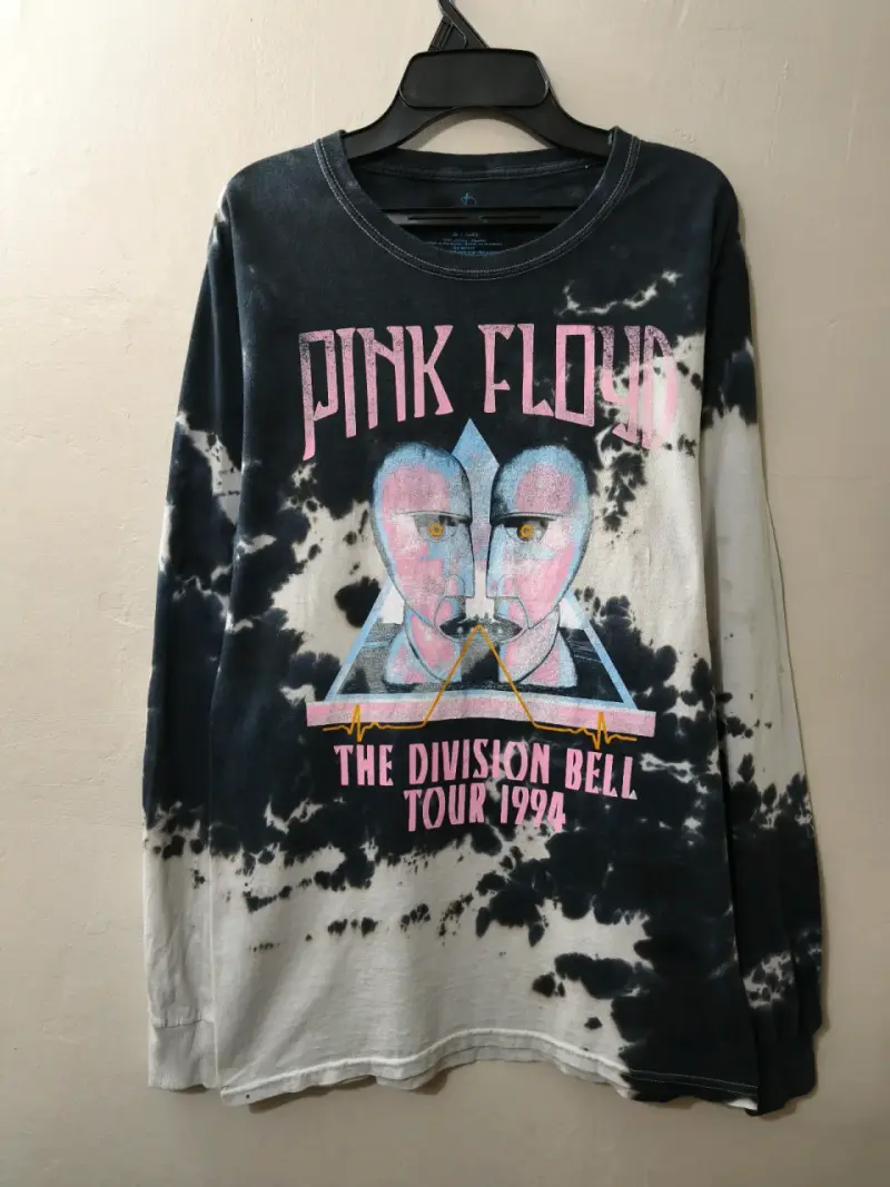 Polera Pink Floyd Tie-Dye Manga Larga