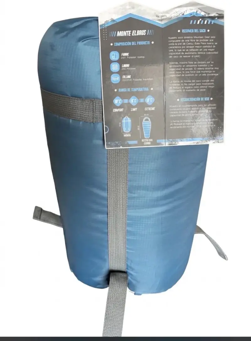 Saco de Dormir Técnico Azul Mountain Gear - 1