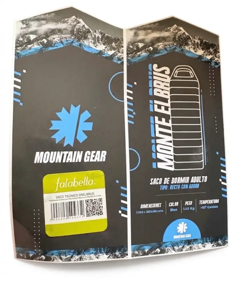 Saco de Dormir Técnico Azul Mountain Gear - 3