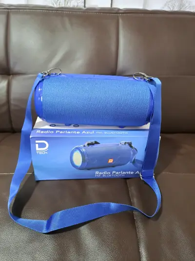 Radio parlante azul con Bluetooth D-Tech - miniatura 1