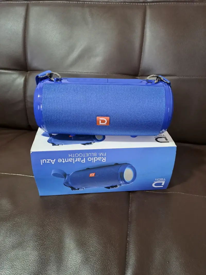 Radio parlante azul con Bluetooth D-Tech - 2