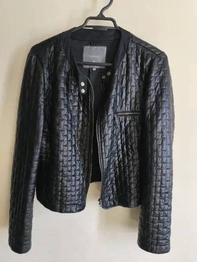 Chaqueta de cuero negra Basement Collection - miniatura 1