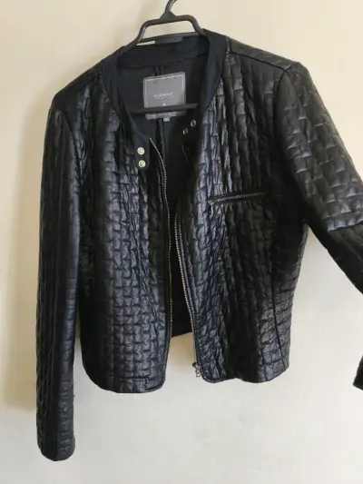Chaqueta de cuero negra Basement Collection - miniatura 3