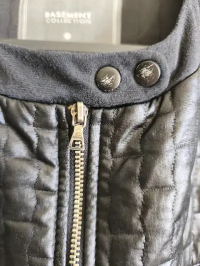 Chaqueta de cuero negra Basement Collection - miniatura 5