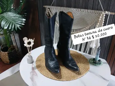 Botas Texanas de Cuero N° 36 - miniatura 4