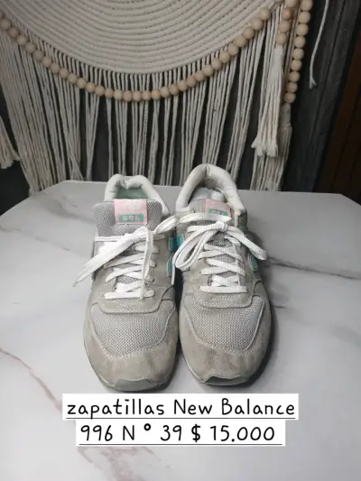 Zapatillas New Balance 996 Mujer Talla 39 - miniatura 1