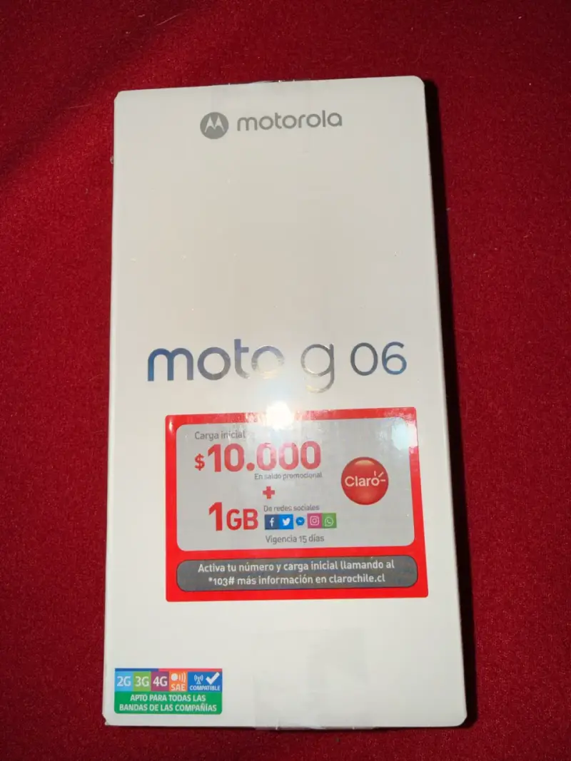 Smartphone Motorola Moto G06 128GB Azul - 1